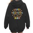 Groovy Retro One Thankful Baseball Mom Thanksgiving Fall Women Hoodie Back Print Groovy Retro One Thankful Baseball Mom Thanksgiving Fall Women Hoodie Back Print