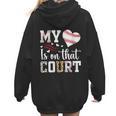 My Heart Is On That Court Baseball Player Baseball Mom Women Hoodie Back Print My Heart Is On That Court Baseball Player Baseball Mom Women Hoodie Back Print