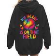 My Heart Is On That Field Cute Baseball Mom Women Women Hoodie Back Print My Heart Is On That Field Cute Baseball Mom Women Women Hoodie Back Print