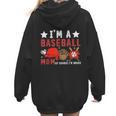 I'm A Baseball Mom Of Course I'm Broke Women Hoodie Back Print