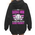 I'm A Baseball Mom Baseball Pitcher Catcher Baseball Player Women Hoodie Back Print I'm A Baseball Mom Baseball Pitcher Catcher Baseball Player Women Hoodie Back Print
