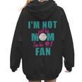 I'm Not Just His Mom I'm His Number One Fan Baseball Mom Women Hoodie Back Print