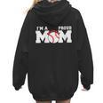 I'm A Proud Mom Baseball Mom Women Hoodie Back Print I'm A Proud Mom Baseball Mom Women Hoodie Back Print