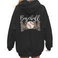 Leopard Baseball Mom Matching Baseball Mama Family Matching Women Hoodie Back Print Leopard Baseball Mom Matching Baseball Mama Family Matching Women Hoodie Back Print