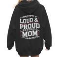 Loud & Proud Baseball Mom Mama Sport Cute Women Hoodie Back Print