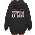 Loud And Proud Baseball G'Ma Baseball Mom Women Hoodie Back Print