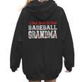 Loud And Proud Baseball Grandma Baseball Mom Heart Women Hoodie Back Print