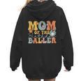 Mom Of The Birthday Baller Groovy Baseball Mom Women Hoodie Back Print Mom Of The Birthday Baller Groovy Baseball Mom Women Hoodie Back Print