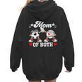 Mom Of Both Soccer Baseball Mom Of A Baseball Soccer Player Women Hoodie Back Print Mom Of Both Soccer Baseball Mom Of A Baseball Soccer Player Women Hoodie Back Print