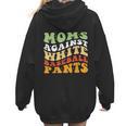 Moms Against Baseball Pants Retro Baseball Mom Women Hoodie Back Print Moms Against Baseball Pants Retro Baseball Mom Women Hoodie Back Print