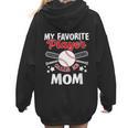 Mother's Day Baseball Mom Women Hoodie Back Print Mother's Day Baseball Mom Women Hoodie Back Print