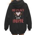 No Place Like Home Baseball Mom Kids Family Fun Women Hoodie Back Print No Place Like Home Baseball Mom Kids Family Fun Women Hoodie Back Print