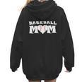 Proud Baseball Mom With Heart Game Day Women Hoodie Back Print Proud Baseball Mom With Heart Game Day Women Hoodie Back Print
