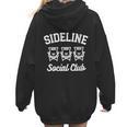 Sideline Social Club Baseball Mom 2024 Mother's Day Women Hoodie Back Print
