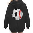 Soccer Baseball Player Soccer Baseball Mom Women Hoodie Back Print Soccer Baseball Player Soccer Baseball Mom Women Hoodie Back Print