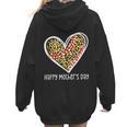 Softball Baseball Mom Valentine Leopard Heart Mother's Day Women Hoodie Back Print Softball Baseball Mom Valentine Leopard Heart Mother's Day Women Hoodie Back Print