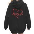 I Am Somebody's Loudmouth Baseball Mama Baseball Mom Women Hoodie Back Print
