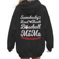 Somebody's Loudmouth Baseball Mom Mothers Day Baseball Women Hoodie Back Print Somebody's Loudmouth Baseball Mom Mothers Day Baseball Women Hoodie Back Print