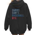 Sorry Can't Baseball Bye Baseball Mom Men Women Kids Women Hoodie Back Print
