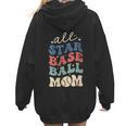 All Star Baseball Mom Women Hoodie Back Print