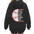 It Takes a Lot Of Balls To Be a Baseball Mom Women Hoodie Back Print