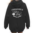 I Teach My Kids To Hit And Steal Baseball Mom Women Hoodie Back Print I Teach My Kids To Hit And Steal Baseball Mom Women Hoodie Back Print