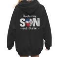 Thats My Son Out There For a Dominican Baseball Mom Women Hoodie Back Print Thats My Son Out There For a Dominican Baseball Mom Women Hoodie Back Print