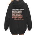 Uniform Washer Water Filler Cheerleader Baseball Mom Women Hoodie Back Print