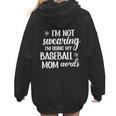 Using Baseball Mom Words Swearing Baseball Mom Sweary Women Hoodie Back Print