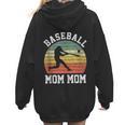 Vintage Baseball Mom Mom Baseball Lover Women Hoodie Back Print Vintage Baseball Mom Mom Baseball Lover Women Hoodie Back Print