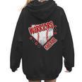 Warriors Home Plate Baseball Sports Baseball Mom Women Hoodie Back Print