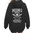Women's Baseball Mom Moms Against Baseball Pants Proud Women Hoodie Back Print Women's Baseball Mom Moms Against Baseball Pants Proud Women Hoodie Back Print