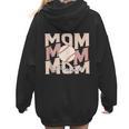 Women's Retro Baseball Mama Distressed Baseball Mom Life Women Hoodie Back Print Women's Retro Baseball Mama Distressed Baseball Mom Life Women Hoodie Back Print