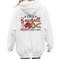 Ball Mom I'm A Baseball Mom Baseball Mom Women Hoodie Back Print
