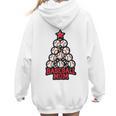 Baseball Christmas Tree Proud Baseball Mom Tee Women Hoodie Back Print