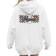 Baseball Mama Game Day Vibes Women Baseball Mom Women Hoodie Back Print