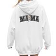 Baseball Mama Rocks Lightning Baseball Mom Mother's Day Women Hoodie Back Print