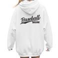 Baseball Mom 1970s Retro Cursive Font Women Hoodie Back Print Baseball Mom 1970s Retro Cursive Font Women Hoodie Back Print