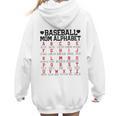 Baseball Mom Alphabet Women Hoodie Back Print Baseball Mom Alphabet Women Hoodie Back Print