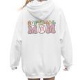 Baseball Mom Bleached Messy Bun Game Day Women Hoodie Back Print Baseball Mom Bleached Messy Bun Game Day Women Hoodie Back Print