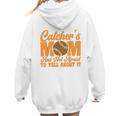 Baseball Mom Catcher's Mom Leopard Softball Mom Women Hoodie Back Print Baseball Mom Catcher's Mom Leopard Softball Mom Women Hoodie Back Print