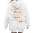 Baseball Mom Crazy Proud Always Loud Mother's Day Premium Women Hoodie Back Print