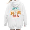 In My Baseball Mom Era Baseball Retro Groovy Mom Women Hoodie Back Print