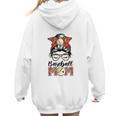 Baseball Mom Game Day Messy Bun Leopard Mother's Day Women Hoodie Back Print Baseball Mom Game Day Messy Bun Leopard Mother's Day Women Hoodie Back Print