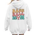 Baseball Mom Groovy Baseball Mom Women Hoodie Back Print Baseball Mom Groovy Baseball Mom Women Hoodie Back Print