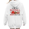 Baseball Mom I'm A Baseball Mom Of Course I'm Broke Women Hoodie Back Print