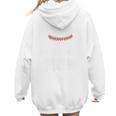 Baseball Mom Leopard Print Baseball Game Day For Mama Women Hoodie Back Print