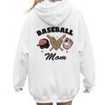 Baseball Mom Leopard Heart Game Day Love Mommy Women Hoodie Back Print Baseball Mom Leopard Heart Game Day Love Mommy Women Hoodie Back Print