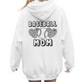 Baseball Mom Leopard Heart Game Day Women Hoodie Back Print Baseball Mom Leopard Heart Game Day Women Hoodie Back Print