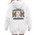 Baseball Mom Leopard Like a Normal But Louder And Prouder Women Hoodie Back Print